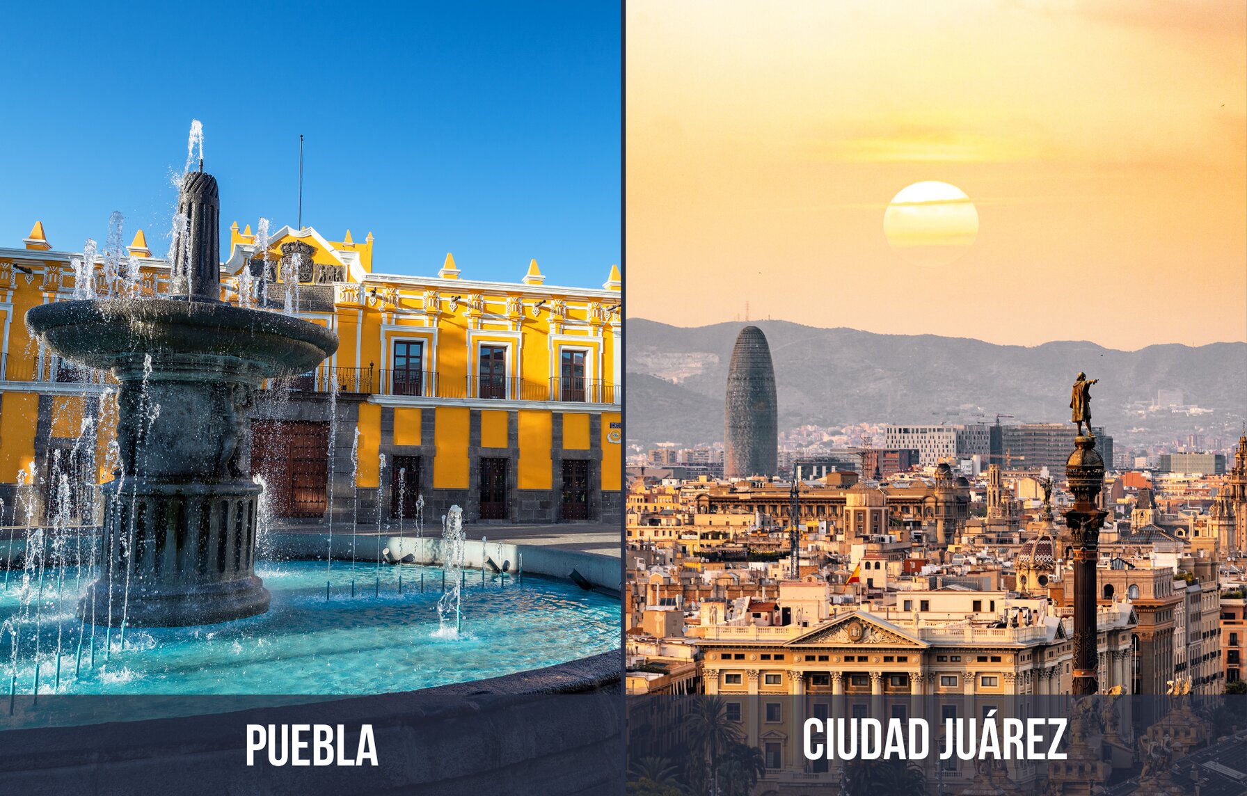 Puebla and Ciudad Juárez